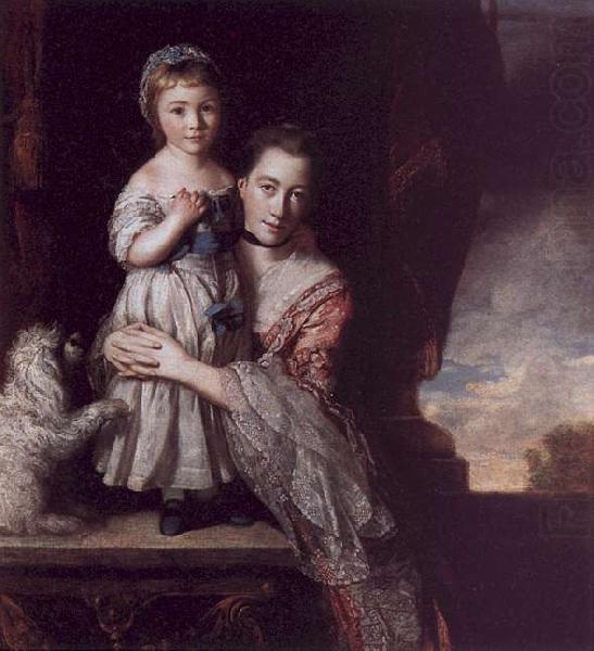 Sir Joshua Reynolds The Countess Spencer with her Daughter Georgina china oil painting image